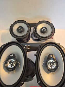 KENWOOD 1 PAIR 6.5" 2 WAY 300 WATTS & 1 PAIR 6×9 3 WAY 400 WATTS CAR SPEAKER