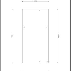 3/8” H/96” Clear Tempered Glass Shower Panel 