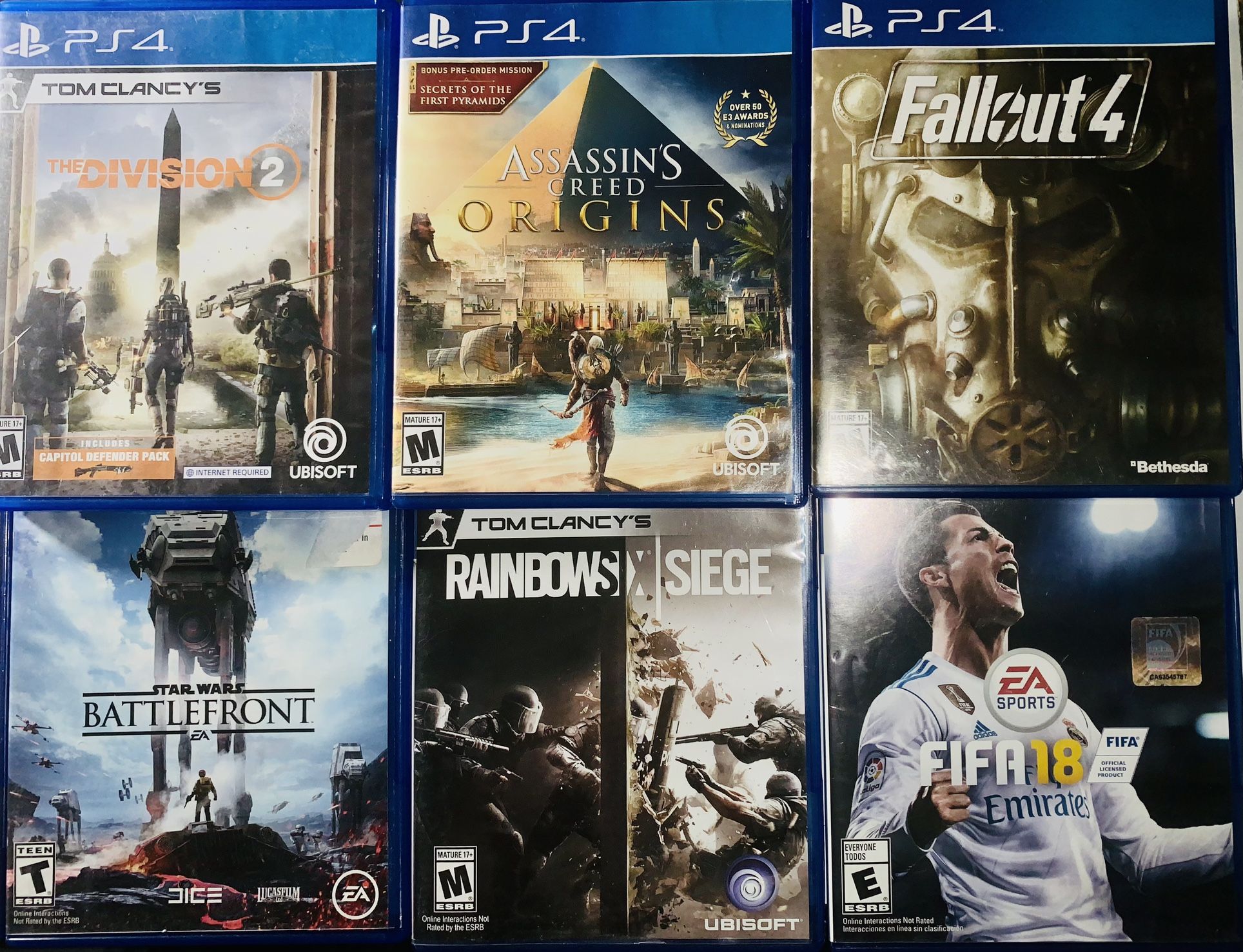 PS4 Games (2 For 22$ Or 6 For 75$)