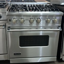 Viking 30”Wide Gas Range Stove In Stainless Steel 4Burners 