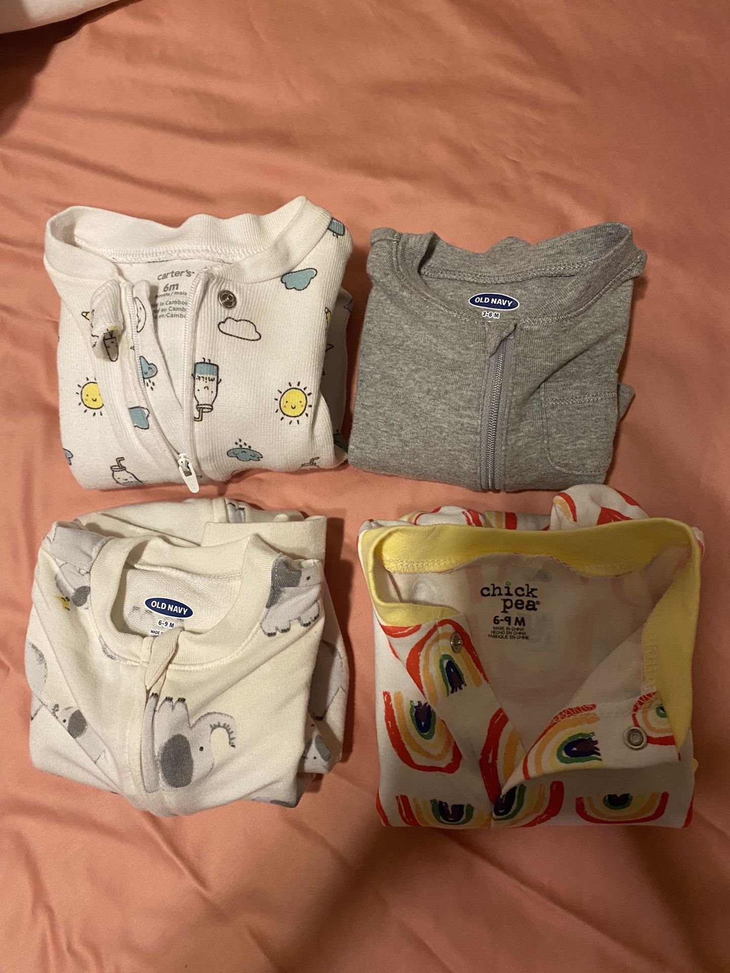 Gently Used/New baby pajamas 