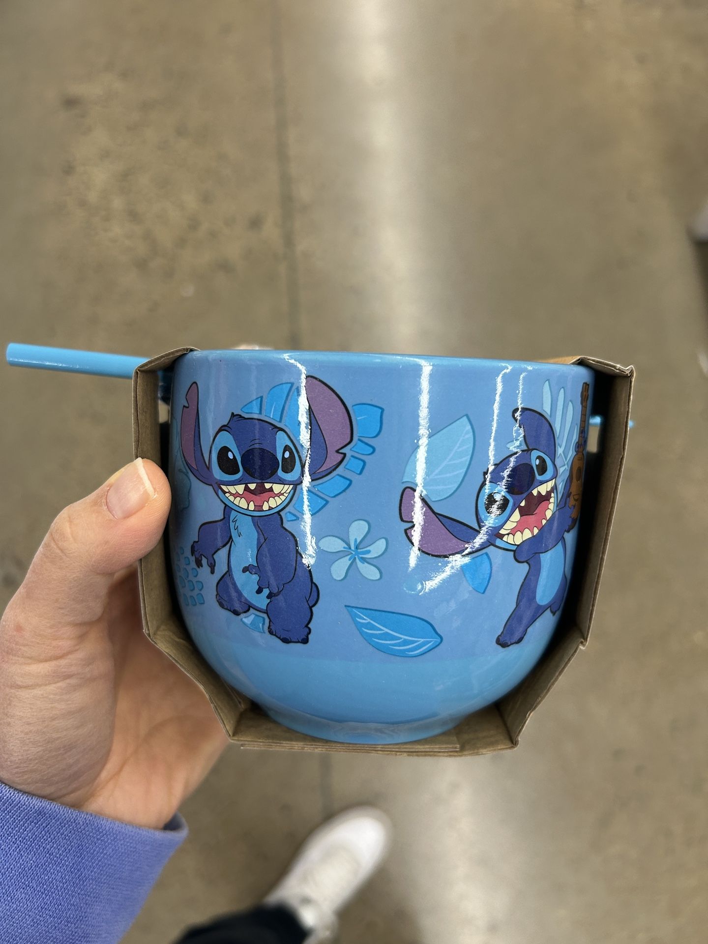 NWT Disney Stitch ramen Bowl Set