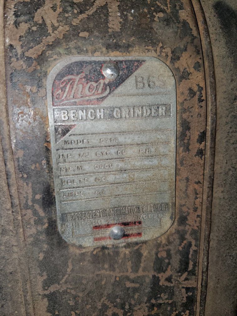 Antique Thor Bench grinder
