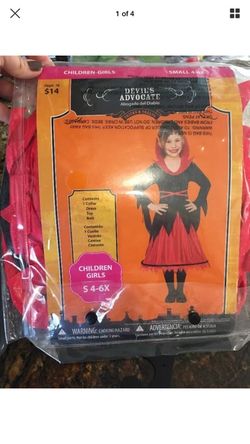 Girls witch vampire or little devil costume NEW