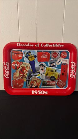 Coca-Cola 1950s Decades of Collectibles Tin Tray