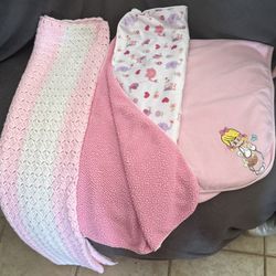 3 Baby Girl Blankets