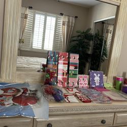 Assorted Gift Bags And Ribbon