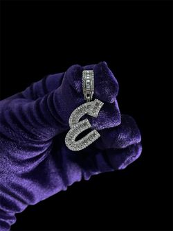 Iced Out “E” Pendant (Pendant Only)