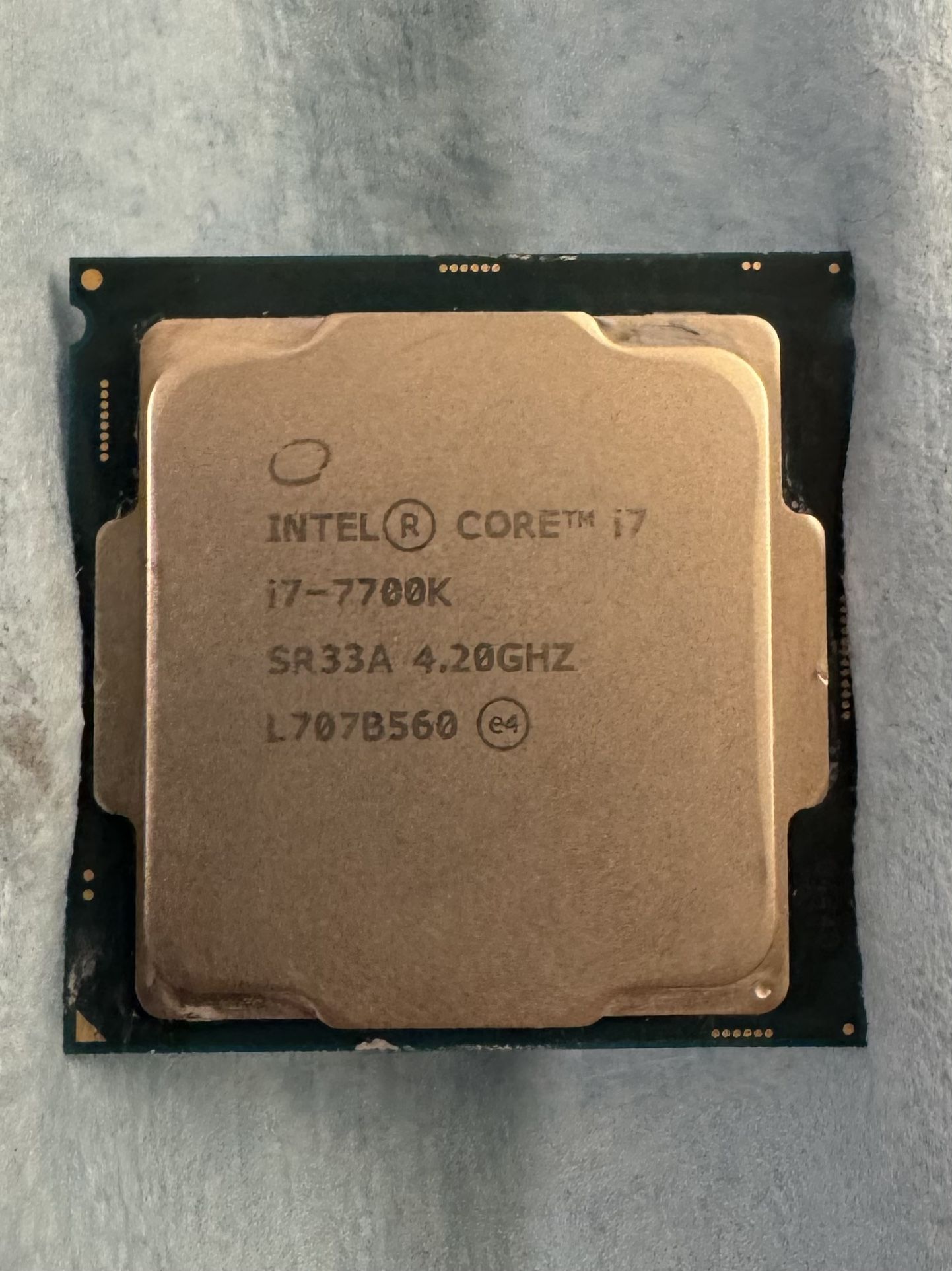 Used Intel i7-7700K 4.20GHz Quad Core CPU