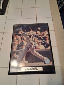 Barry Bonds 8x10 autograph