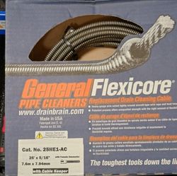 General Pipe Cleaners Flexicore Cable 25HE1-AC 25ft 5/16in Replacement