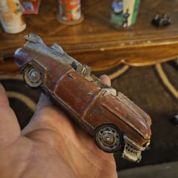 Antique Hand Carved Classic Car Toy / Model