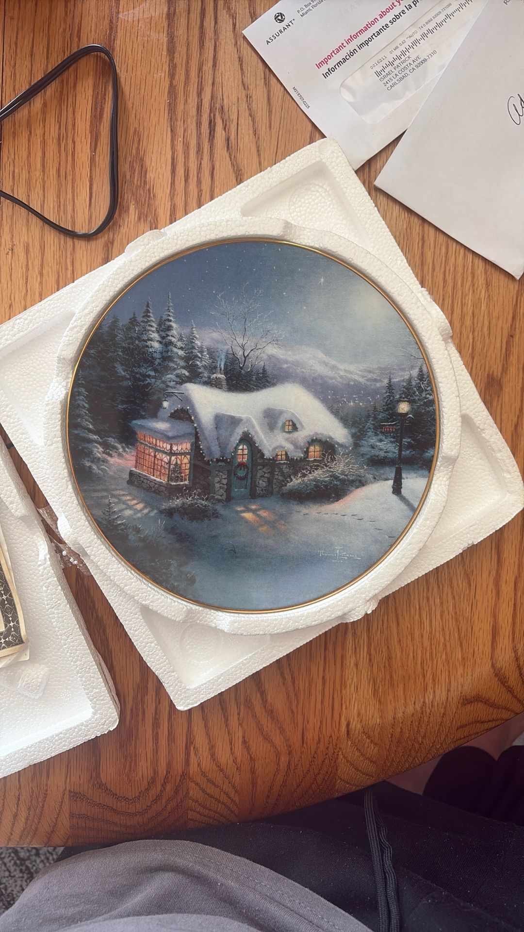 Bradex Collectors Plate 1993 Silent Night
