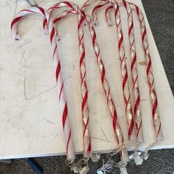 7 - 28”Plug-in Candy Cane Pathway Markers Walkway Lights Xmas Decor Outdoor