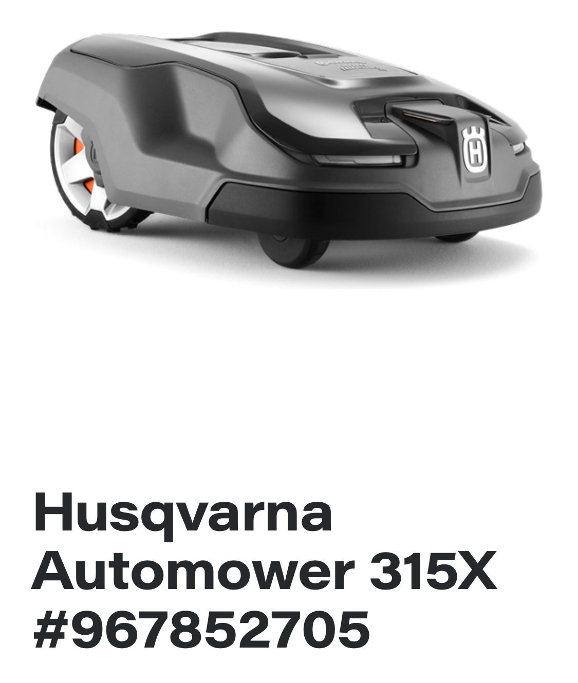 Robotic Lawn Mower Husqvarna 315X
