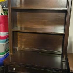 2 piece beautiful open face hutch.