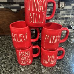 Rae Dunn Merry Christmas Cup Bundle