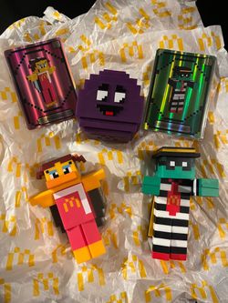 McDonald’s Happy Meal 3 set toy Minecraft