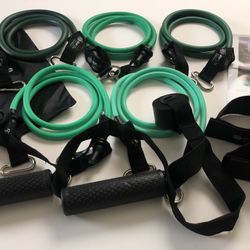 NEW Home Cables Resistance Bands Set (stackable 150lbs & hypoallergenic)