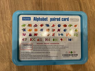 Alphabet and numbers matching puzzles