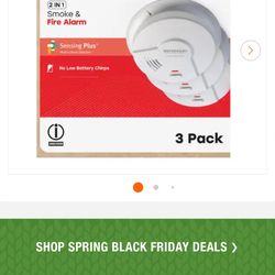 SMOKE ALARM   3 PACK