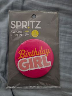 Birthday girl pin