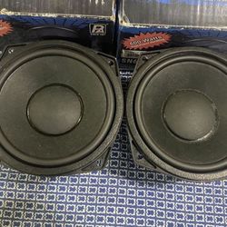 New Pair 6.5" P-Audio Midbass / Mid- Woofer Speakers