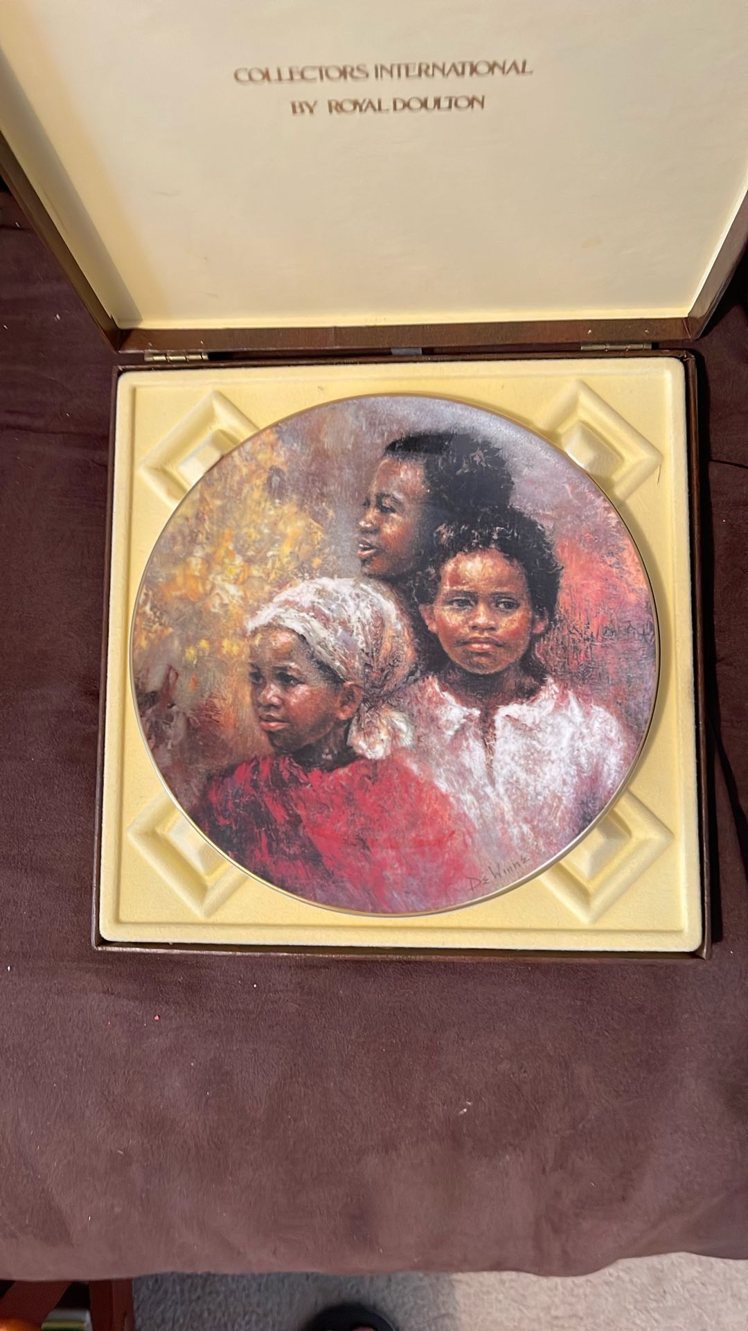 Royal Doulton Collectors Plate By Lisette DeWinne “A Brighter Day”