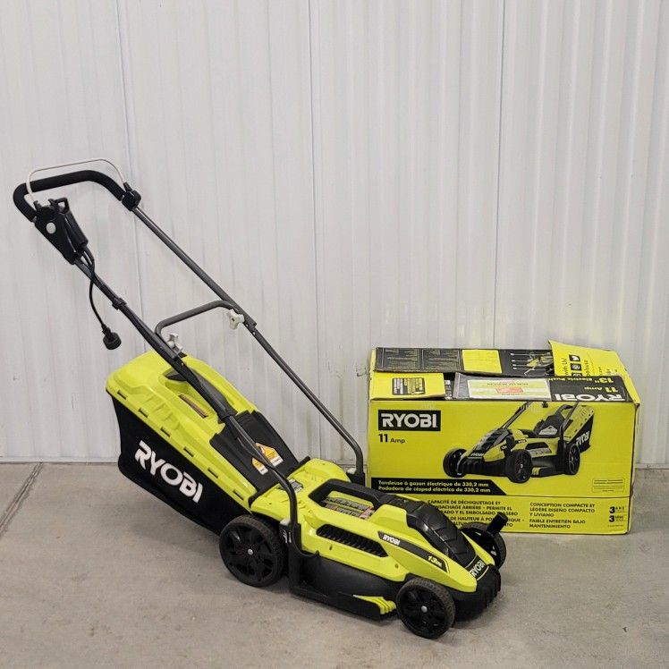 Ryobi 13" Electric Corded Lawn Mower 11 Amp RYAC130