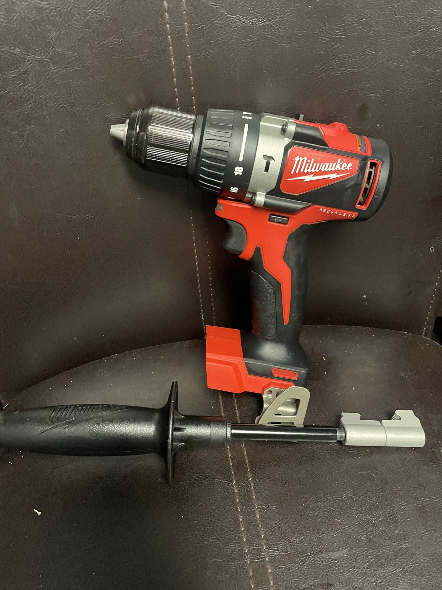 Milwaukee M18 18V Lithium-Ion Brushless Cordless 1/2 in. Compact Hammer Drill Tool Only