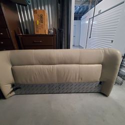 King Size: Leather Bed Frame + Mattress