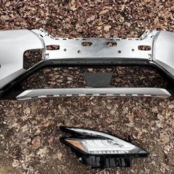 👍 ✅ ORIGINAL 2019 2020 2021 2022 2023 NISSAN MURANO FRONT BUMPER ORIGINAL SILVER COLOR + LOWER GRILLE + FOG LIGHTS COVERS + HEADLIGHT PASSANGER SIDE