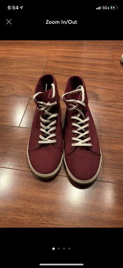 Vans high top burgundy