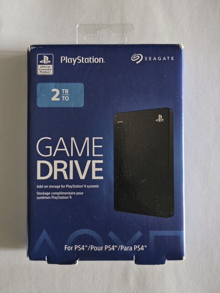 Seagate External Portable Hard Drive for PlayStation Console 2TB USB