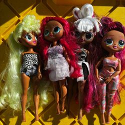 LOL Surprise OMG Bundle of 4 dolls 