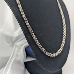 ✨ 21" Miami Cuban Link Necklace Black Oxidized Rhodium Real 925 Sterling Silver 52.25 g.🙌✨