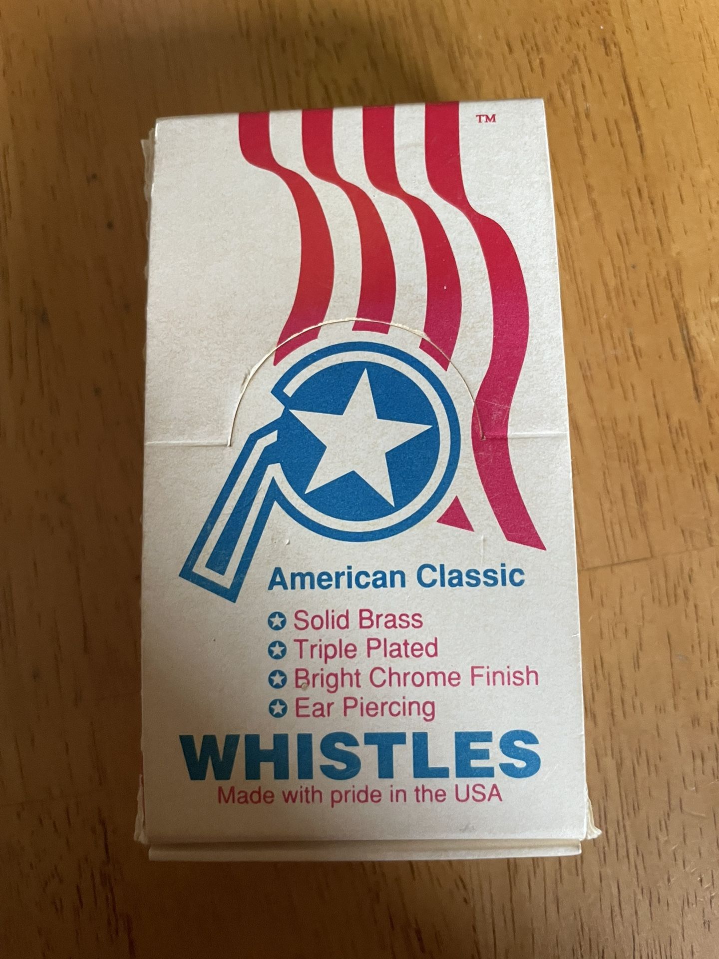 Dozen American Made Brass Whistles