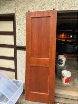 Wood pocket door
