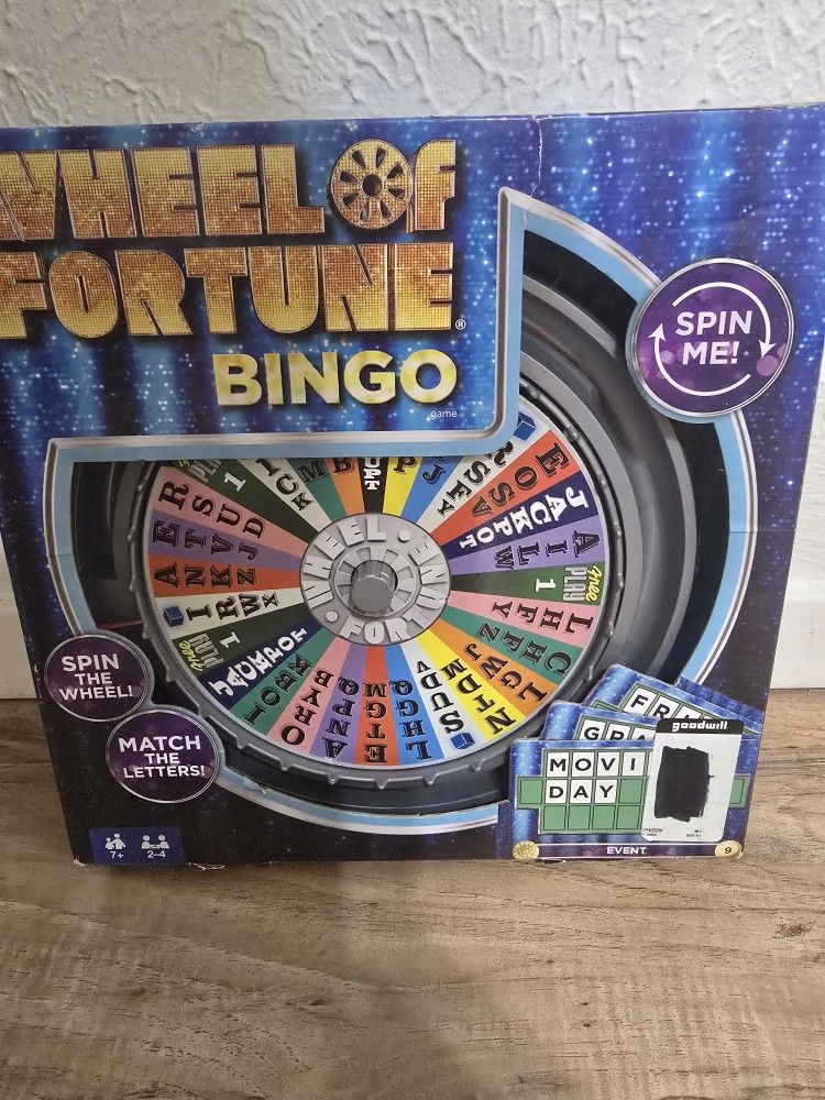 Wheel of Fortune Bingo Game – 2–4 Players (Ages 7+)