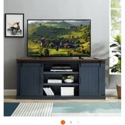 Blue TV Stand 