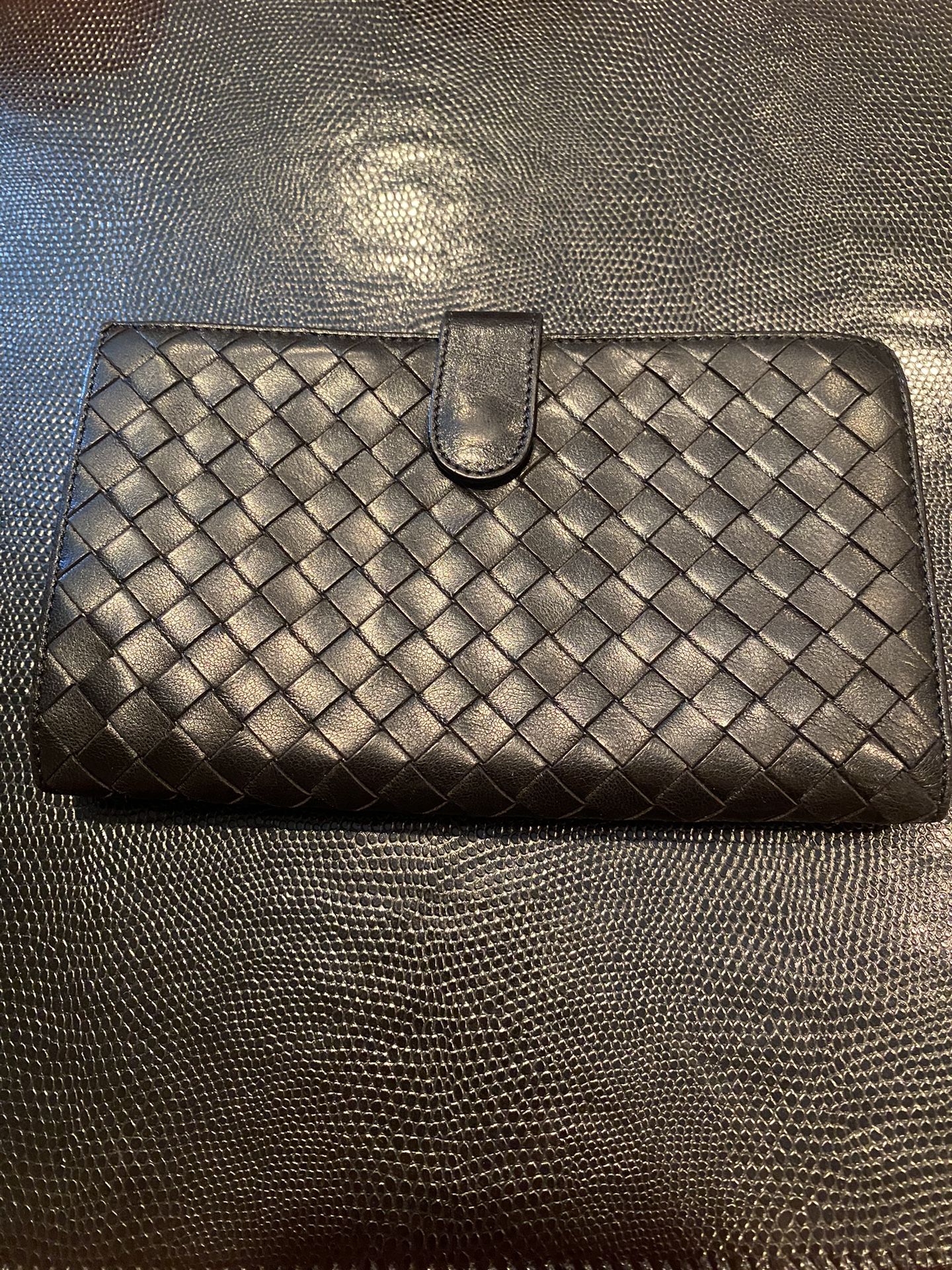 Bottega Veneta Intrecciato Leather Long Wallet