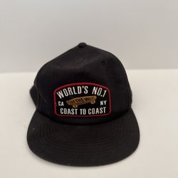 Vintage Vans Off The Wall Worlds #1 Coast to Coast CA. N.Y SnapBack