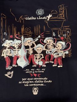 Cielito Lindo Calaveras Shirt (from México )size L