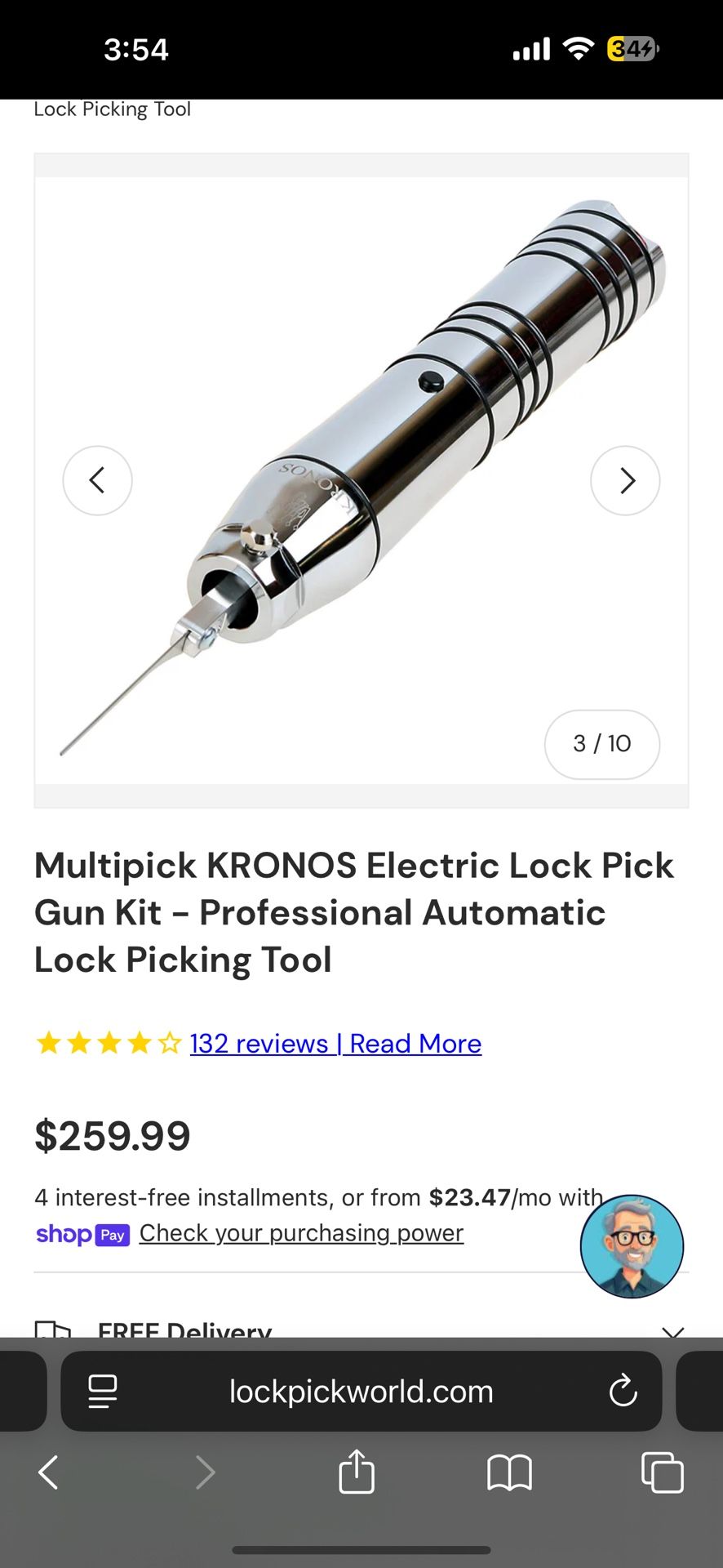 Krono Electric Lock Pick