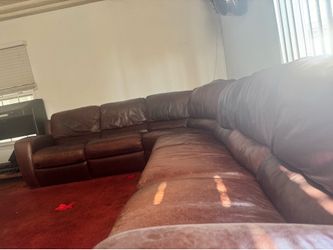 Leather couch