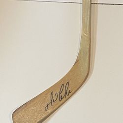 Game Used Mario Lemieux Autographed Stick