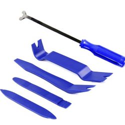5 Pcs Auto Trim Door Panel Window Molding Fastener Clip Removal Tool