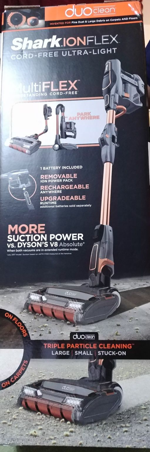 NEW IN BOX Shark ION-FLEX Cord-Free MULTI-FLEX Ultra light Cordless Vacuum LITHIUM-ION ## IF200 ##