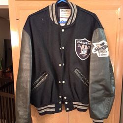 Vintage 80s NFL Raiders Bomber Jacket