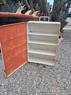 Vintage Industrial Metal First Aid Cabinet – ZEE Medical / OSHA Wall Cabinet